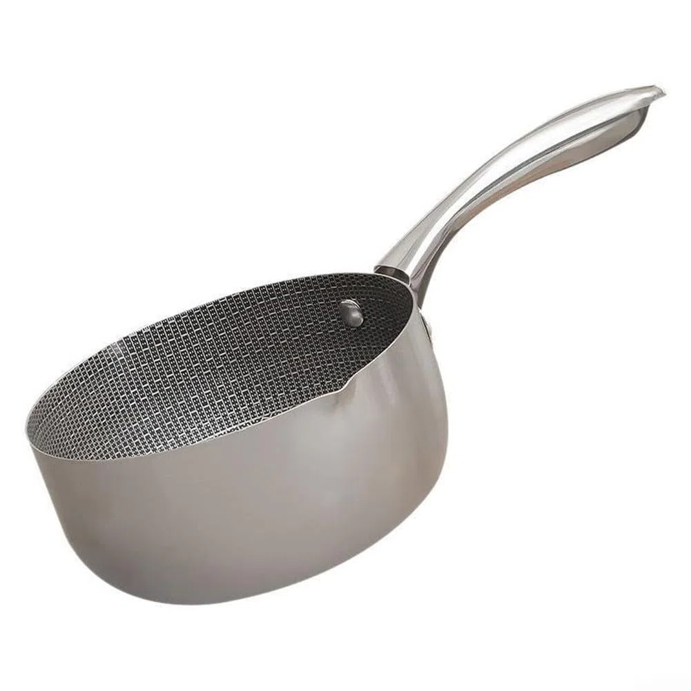 Padella in acciaio inox ispessito per chef casalinghi, strumento essenziale per cucinare tutti i giorni