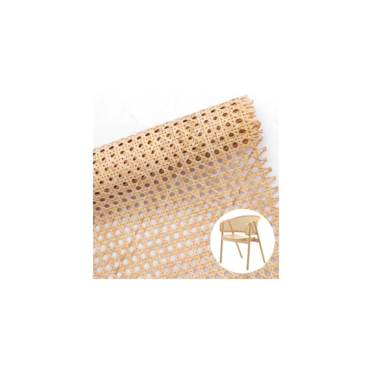 35cmx100cm Rattan Rotolo Naturale, Fatto a mano Fettuccia Rattan, Paglia de Vienna per sedie, Fettuccia in Rattan per Mobili, Cestini, Sottobicchieri, Fai Da Te