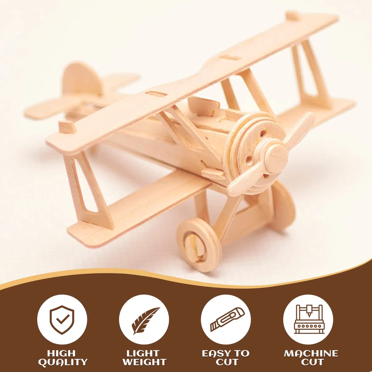 Fogli di Legno di Balsa, 10 Pezzi Compensato di Tiglio 300 x 200 x 1,5 mm Quadrato Sottile Pezzo di Legno non finito non verniciato per modello artigianale fai da te, per aeromobili