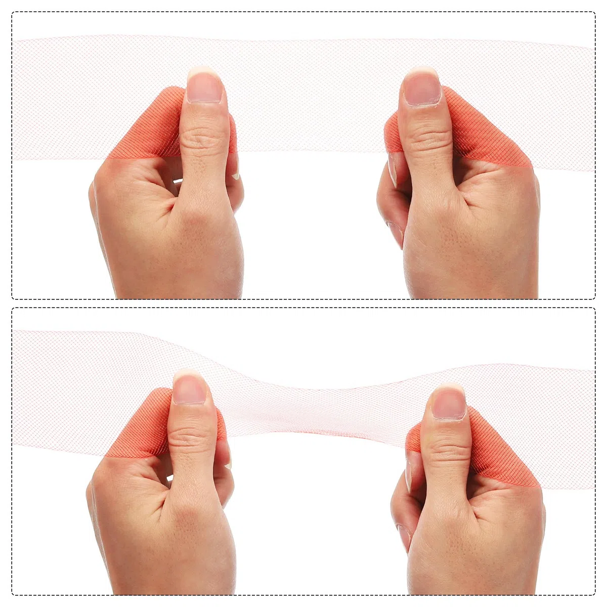 QUARKZMAN 25 Iarde Treccia di Crine Rigido Larga 2 Pollici per Disossamento in Poliestere, Cucito, Abito da Sposa, Ballo, Accessori per Abiti Formali, Rosso Scuro