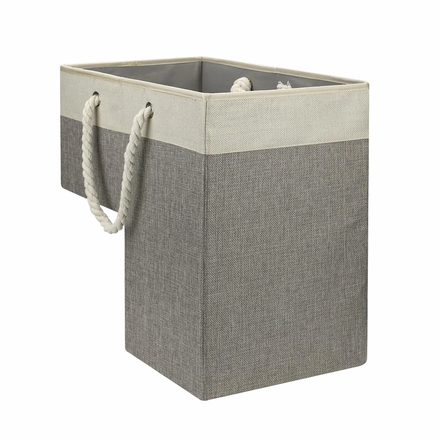 Cestino per Scale, 41x26x41 cm Cestino per Scale Multifunzionale Portaoggetti Portaoggetti con Manici in Corda Cestino per Gradini Pieghevole per Ufficio Domestico