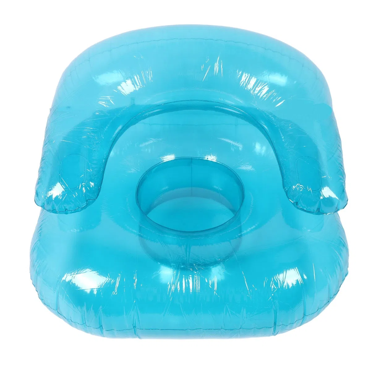 TOPINCN Divano Gonfiabile per Adulti, Sedia Gonfiabile in PVC Trasparente per Uso Esterno Interno, Sedia Blu Spazzola Sedia da Piscina per Piscina Sedia Aeronautica per la Piscina