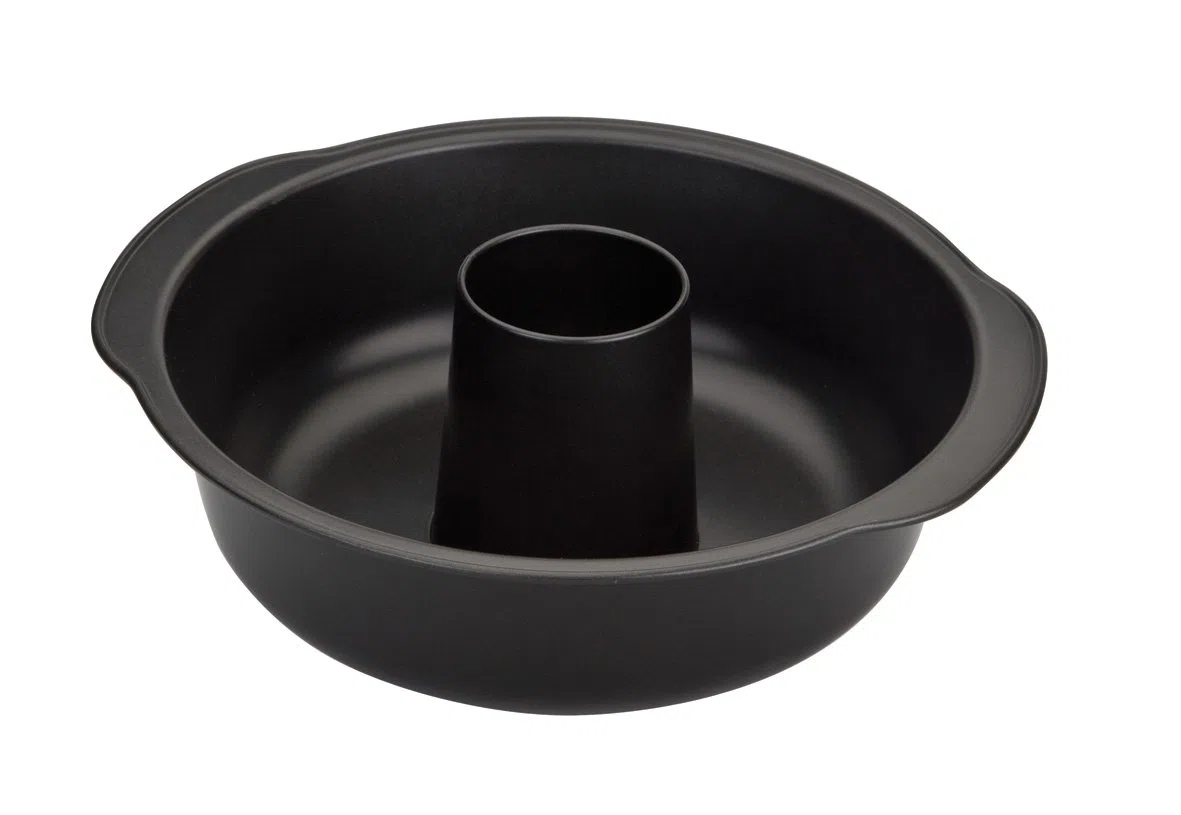 IBILI 821824 - Stampo per Ciambella, in Acciaio Inox Antiaderente, 24 cm, Colore Nero