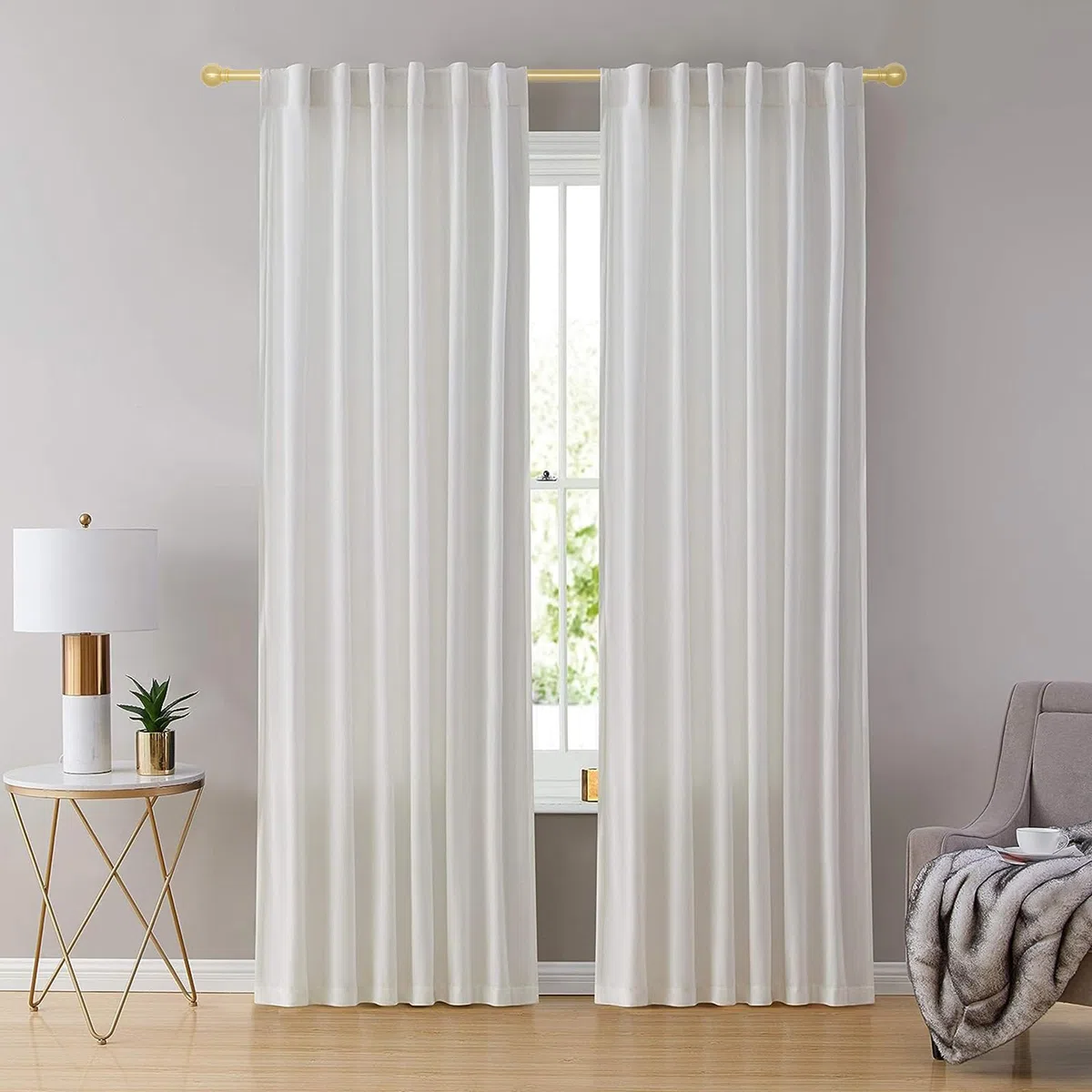 bastone tenda oro 3 metri set bastone per tende regolabile con staffa bastone per tende in metallo diametro 5/8 per esterni interni camera da letto soggiorno 80 300 cm