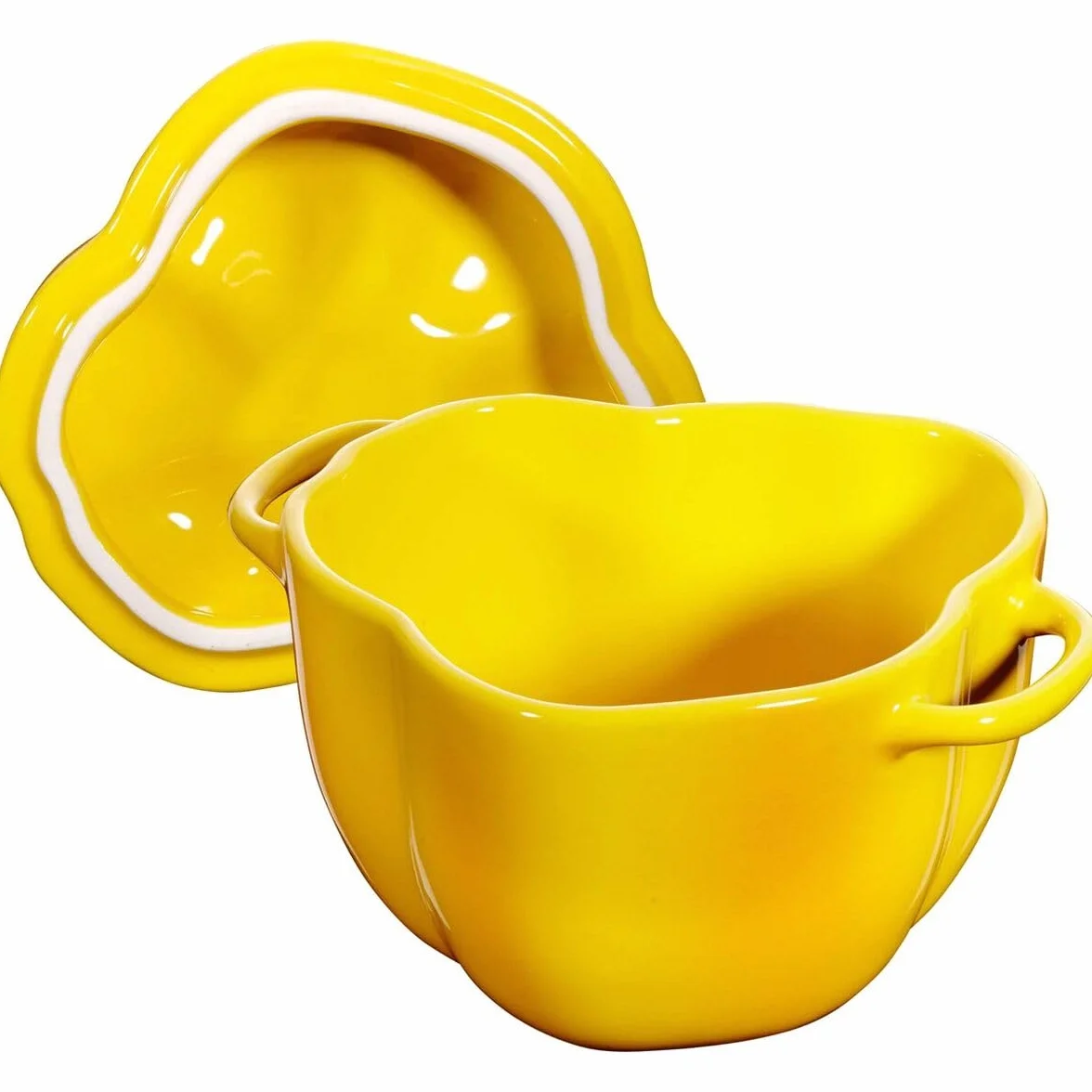 STAUB Zwilling - Ceramic by Paprika Cocotte - Giallo - Ceramica - H: 10,7 cm x 15,1 cm - Volume: 0,47 l
