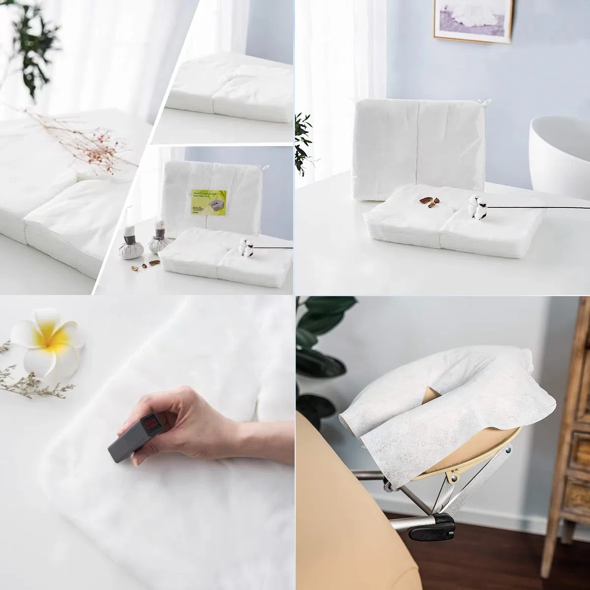 cuscinetti poggiatesta usa e getta, 100 pezzi per il supporto della testa del tavolo da massaggio 41cm x 31cm Adatto a tutti i tavoli da massaggio, panche da massaggio e tavoli terapeutici