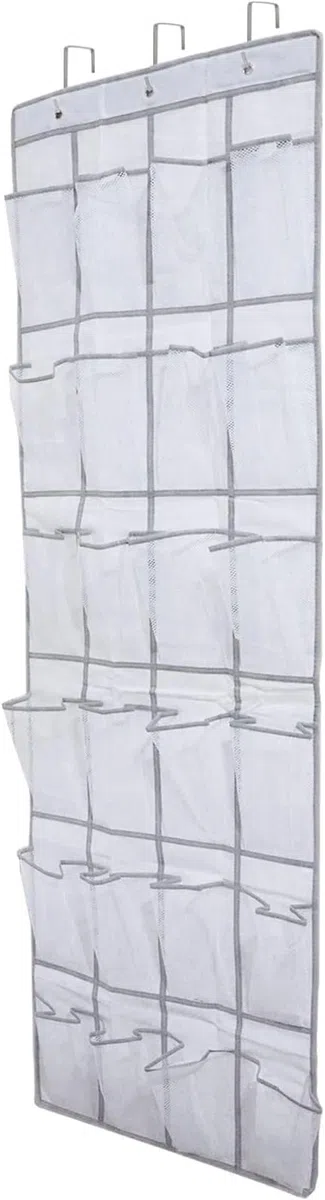 2 pezzi Scarpiera a sospensione da porta – Portascarpe con 28 tasche, organizer multifunzione da appendere per camera da letto, soggiorno, bagno