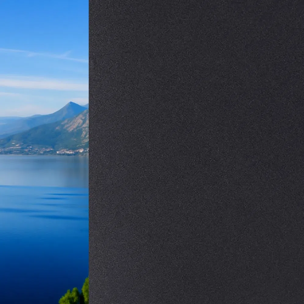 Pellicola Privacy Vetro Oscurante totale MISURE GRANDI (NERO, 60 X 200 CM) Finestre Box Doccia decorativa Antisguardo Riutilizzabile Elettrostatica
