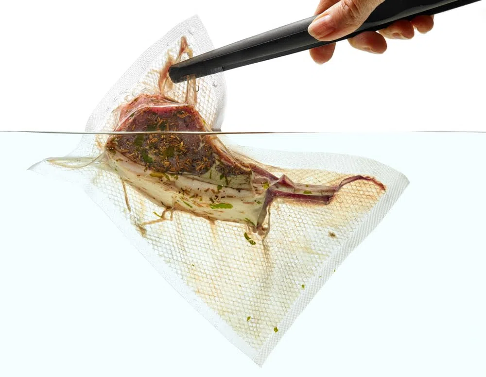 BOLSEMACK Sacchetti Sottovuoto Alimenti 100 Buste 25x35cm - Buste Sottovuoto Alimenti per Macchine Sottovuoto - Sacchetti per Sottovuoto per la Conservazione Degli Alimenti - Senza BPA