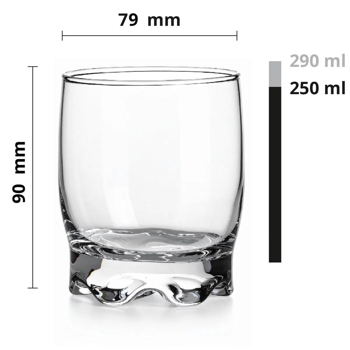 Glasmark Krosno - Set di 6 bicchieri da cocktail da 0,25 litri, lavabili in lavastoviglie, 6 x 250 ml