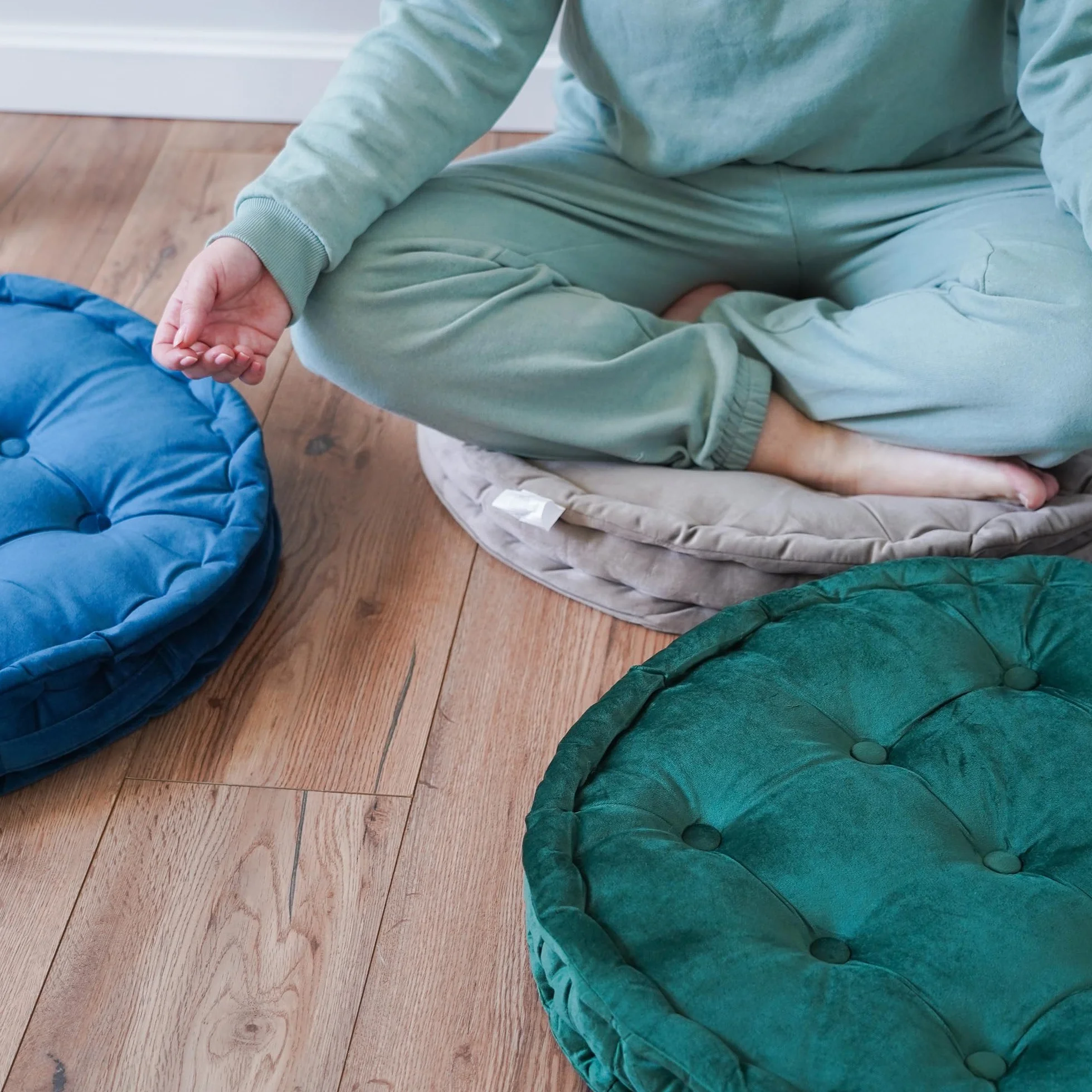 Cuscino da meditazione e yoga Zafu - Cuscino per pavimento Supporto ergonomico ideale per postura rilassamento respirazione meditazione consapevolezza per uso interno ed esterno
