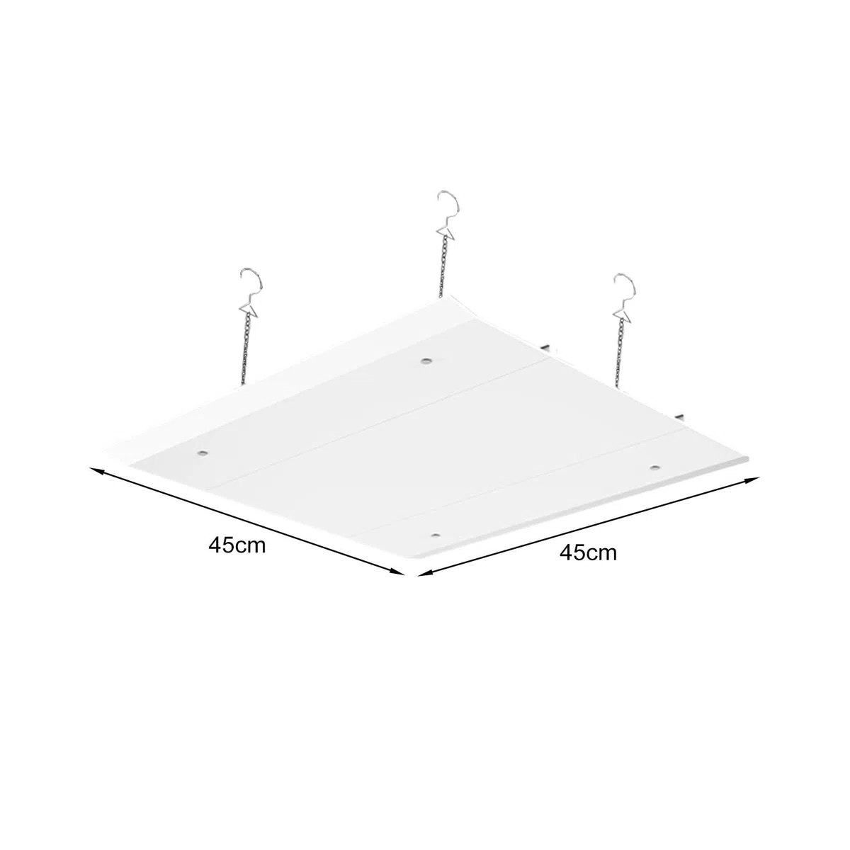 Baoblaze Deflettore Condizionatore D'Aria Deviatore di Flusso per Parabrezza Deflettore Bocchetta a Soffitto Parabrezza Condizionatore Aria Condizionata Centra, 45x45 cm