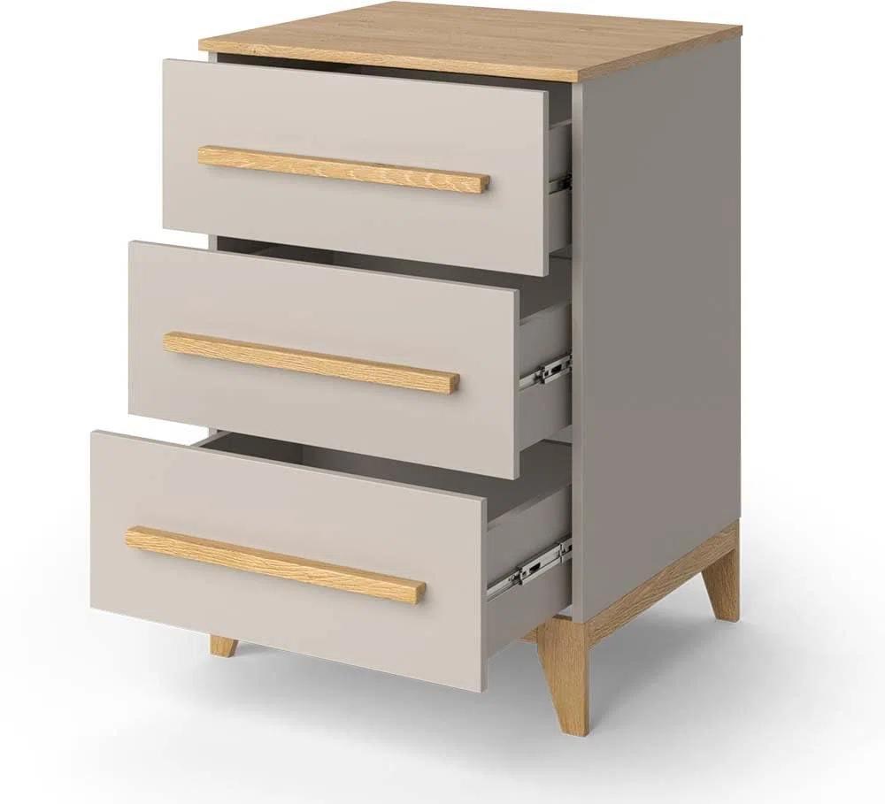VitaliSpa Cassettiera Malia, Cashmere/Artigianale, 60 x 88 cm, per riporre vestiti e giocattoli nella cameretta dei bambini