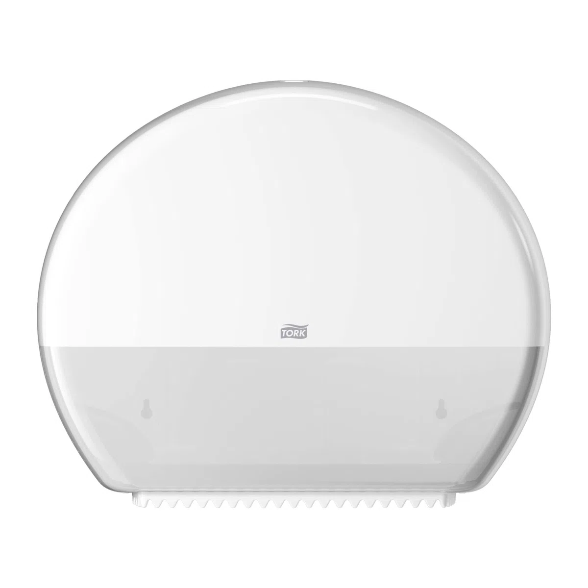 Tork 554000 Dispenser Carta Igienica Jumbo, sistema T1, 36 cm x 43,7 cm x 13,3 cm (altez. x largh. x profon.), plastica resistente, Elevation Design, colore bianco
