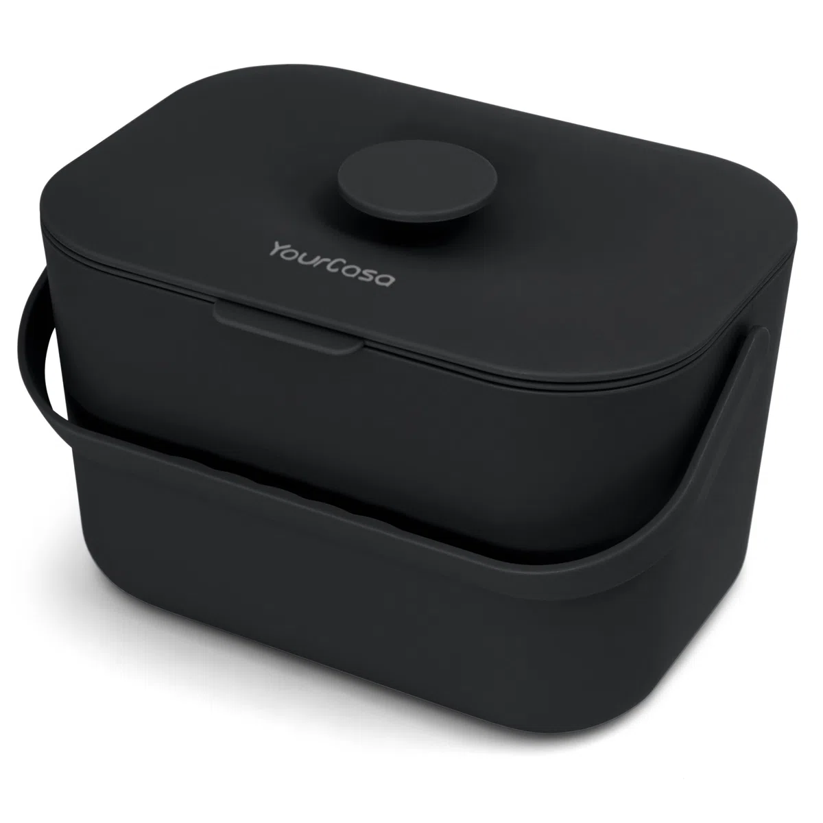 YourCasa Pattumiera biologica da cucina, 5 l, secchio per compost di tutti i giorni, lavabile in lavastoviglie, inodore con filtro e manico ergonomico, cestino per la spazzatura biologico, piccolo