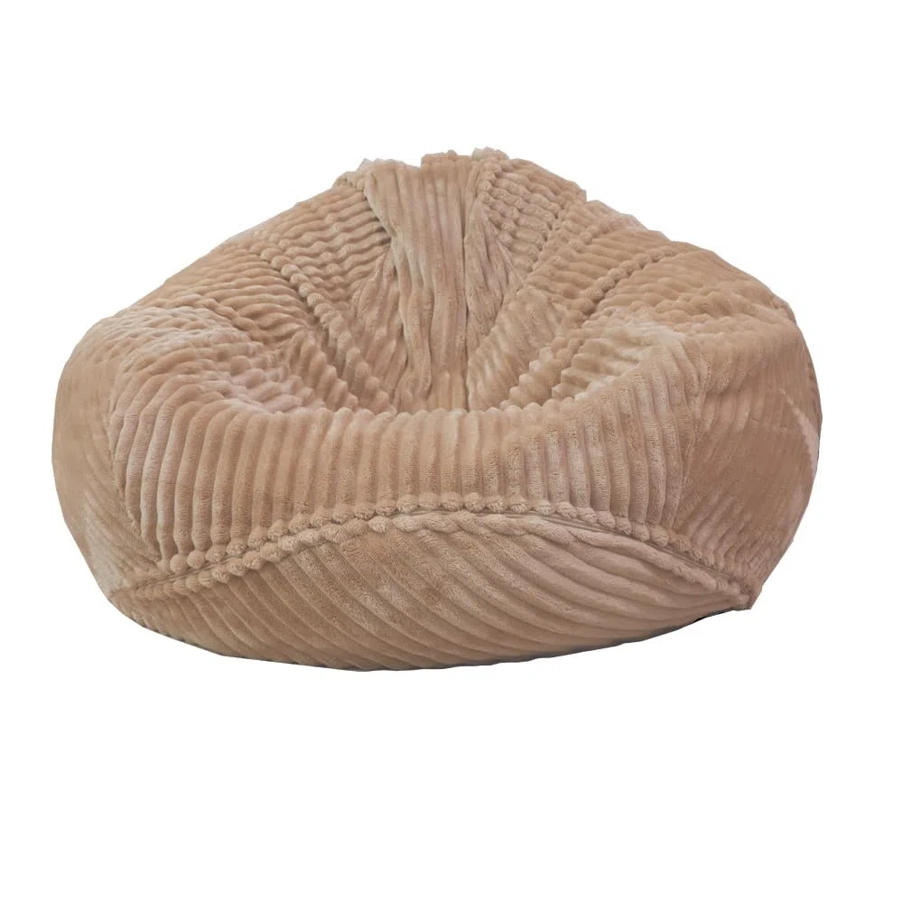 Sedia a sacco non imbottita, per bambini e adulti, solo rivestimento per divani peluche (Kaki, taglia XL)