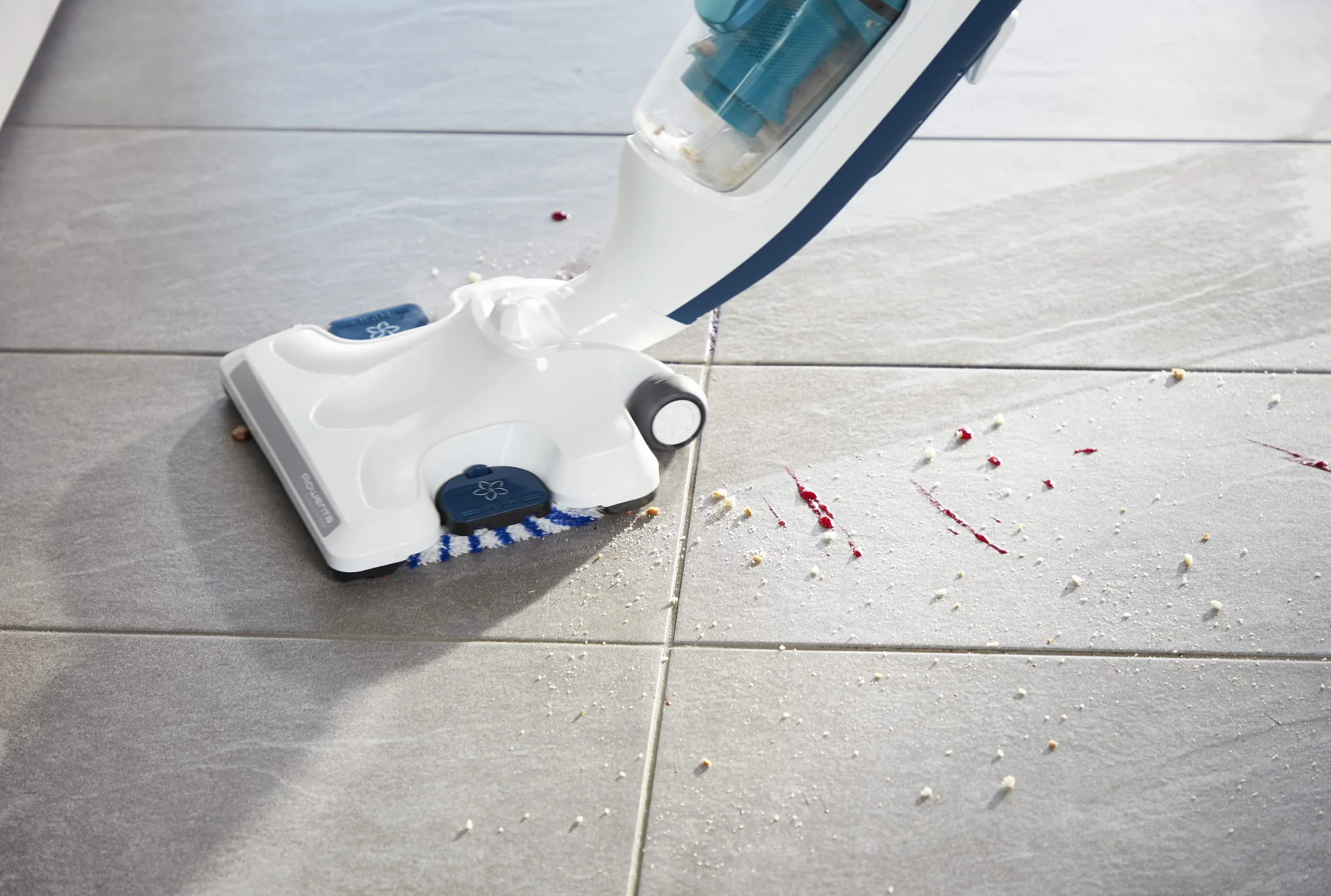 Rowenta RY7757 Clean & Steam Revolution Aspirapolvere a Vapore, Lavapavimenti Multisuperficie, Aspira, Lava e Igienizza Insieme, Elimina Germi e Batteri, Serbatoio Amovibile, Senza Sacco