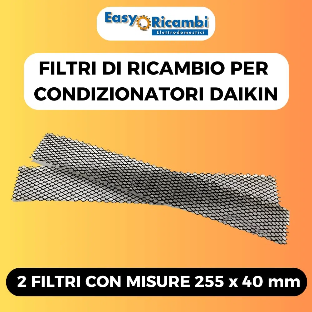 2 Filtri Condizionatore Elettrostatici (255x40mm) Filtro Aria Condizionata, Sostitutivo per Daikin Filtri, Ricambi Climatizzatore: Adatto a DAIKIN FTXS FTKS 20 25 35 D + FTXS 20 25 35 42 50 G