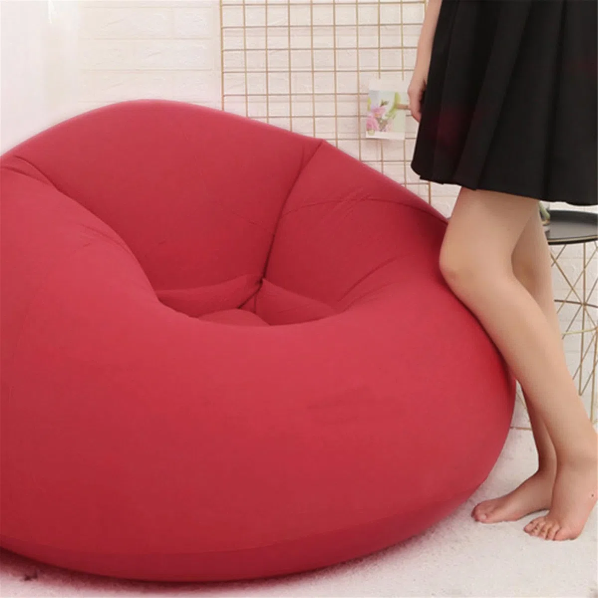 Poltroncina Gonfiabile Per Divano - Poltrona A Sacco Per Adulti | Mobili Gonfiabili Per La Serata Cinema In Camera Da Letto