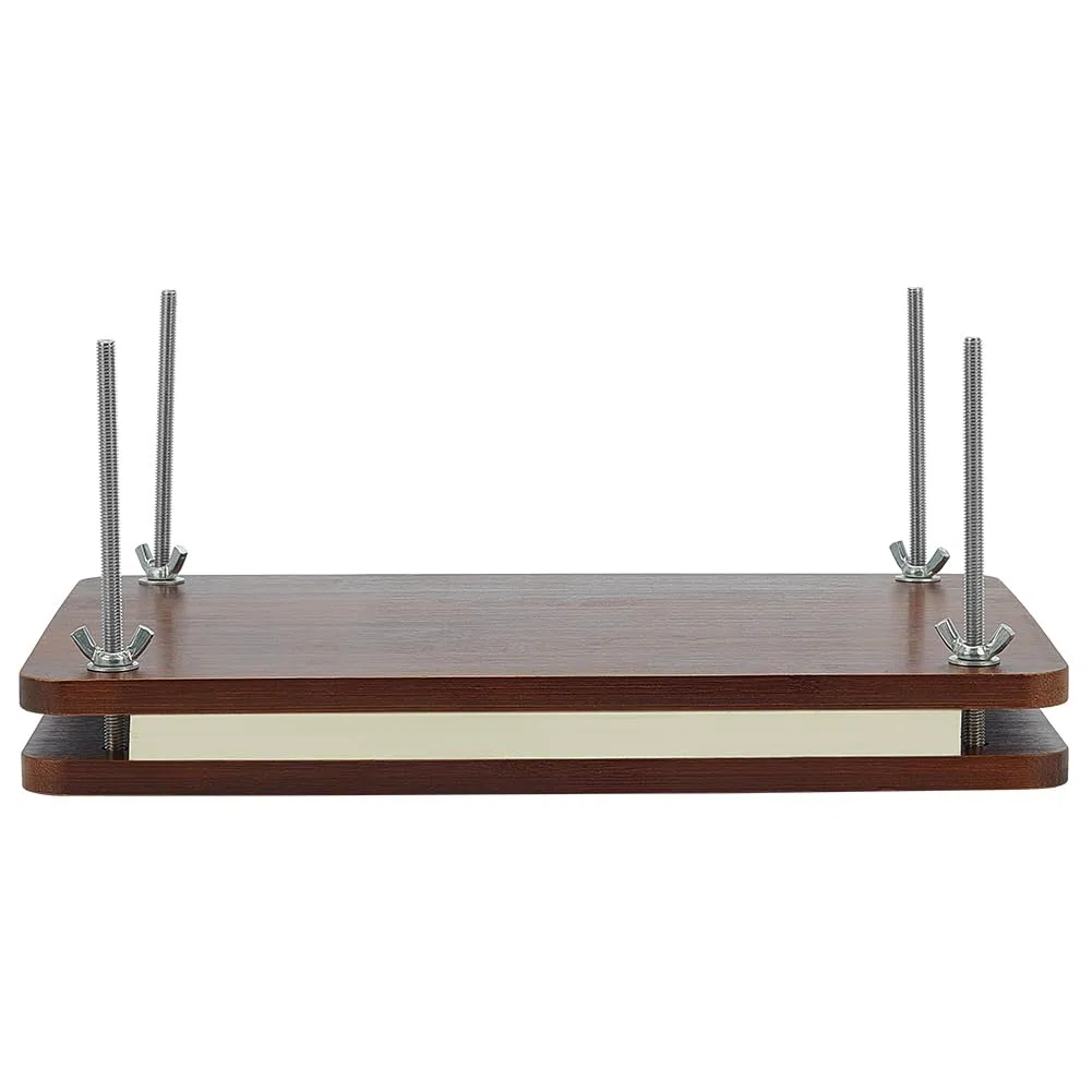BENECREAT Kit di Rilegatura di Libri Da 30x20 cm, Pressa Portatile In Legno Marrone Cocco per Libri, Rilegatura Rettangolare per Forniture di Libri per Rilegatura Fai-Da-Te