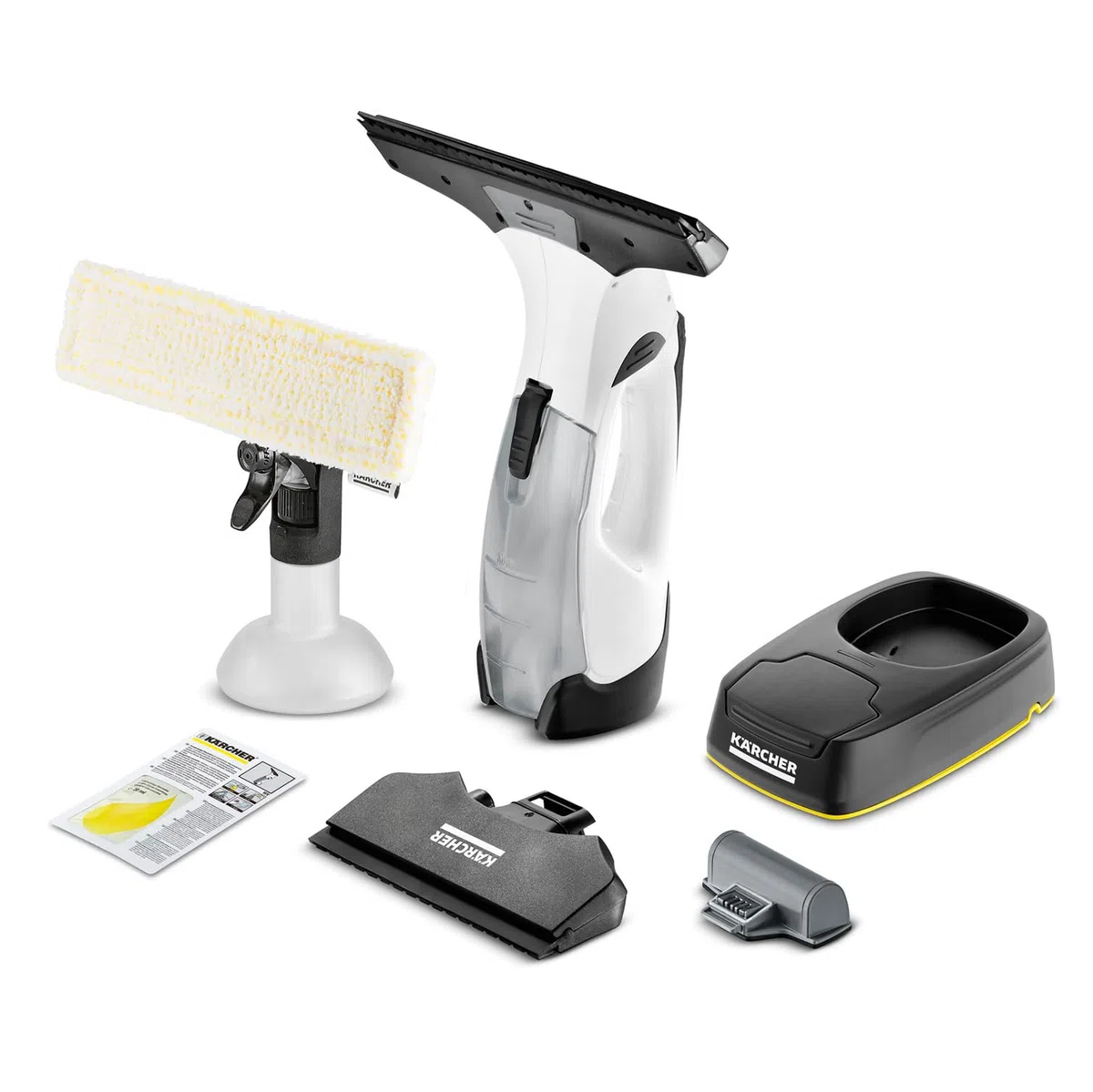 KÄRCHER Lavavetri Aspiragocce WV 5 Plus N per la Pulizia di Vetri, Piastrelle, Cabine Doccia, Piani a Induzione, Serbatoio 100ml, Autonomia batteria 35 min, Ampiezza Bocchette 28-17 cm