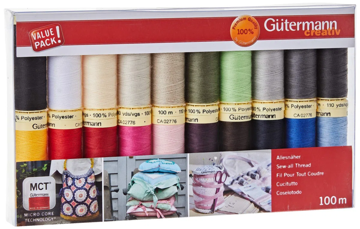 Gütermann - Gütermann Assortito Colori (100m) Cucire-Tutto Filo Impostato - 20 Pezzi