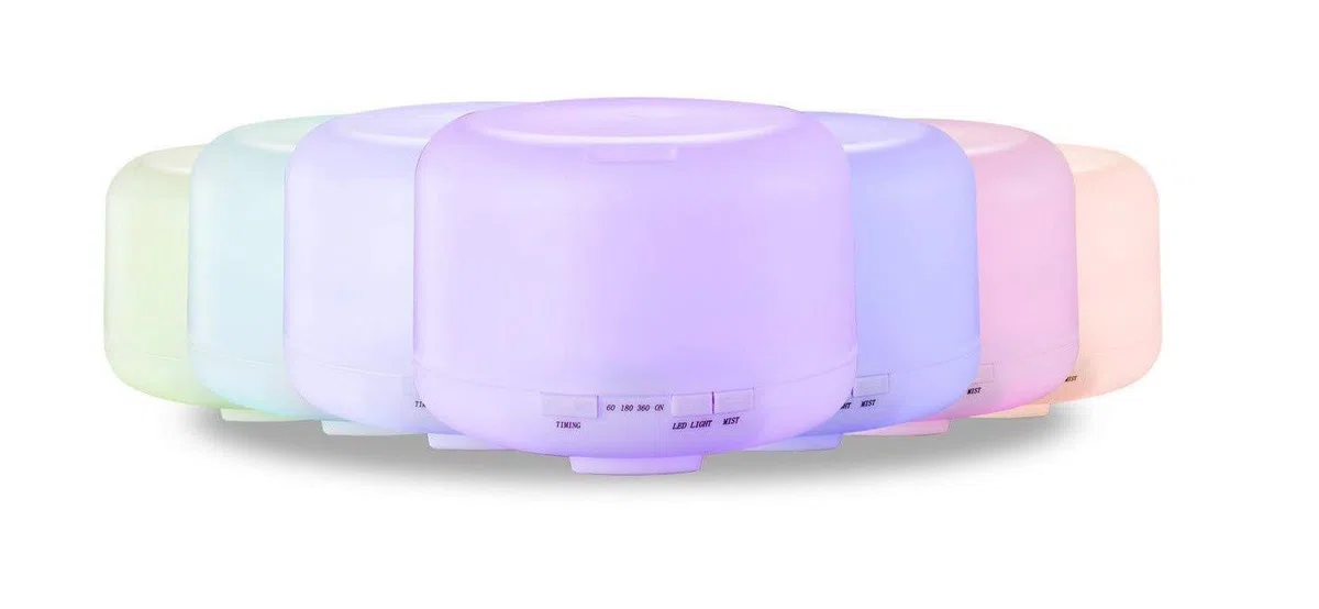 TEMPO DI SALDI Diffusore Aromi Da 500 ML Con Illuminazione Led 7 Colori E Timer Umidificatore