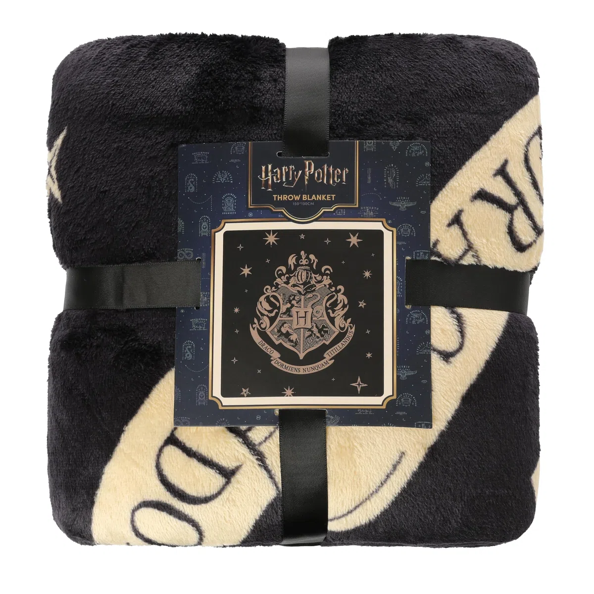 Harry Potter Coperta morbida con stemma di Hogwarts come regalo per bambini per compleanno e Natale, 130 x 150 cm