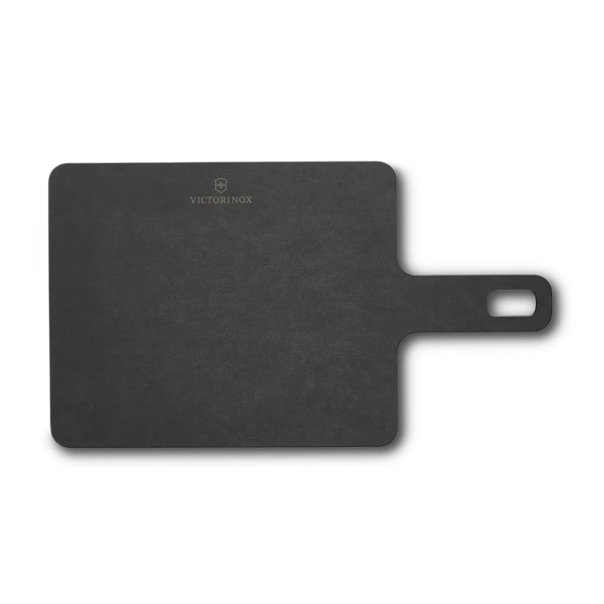 Victorinox Tagliere da cucina con manico, Handy Serie, per Servire Carne, Verdure e Formaggio 22.9 x, 19 x, 0.5, Lavabile in lavastoviglie, Nero