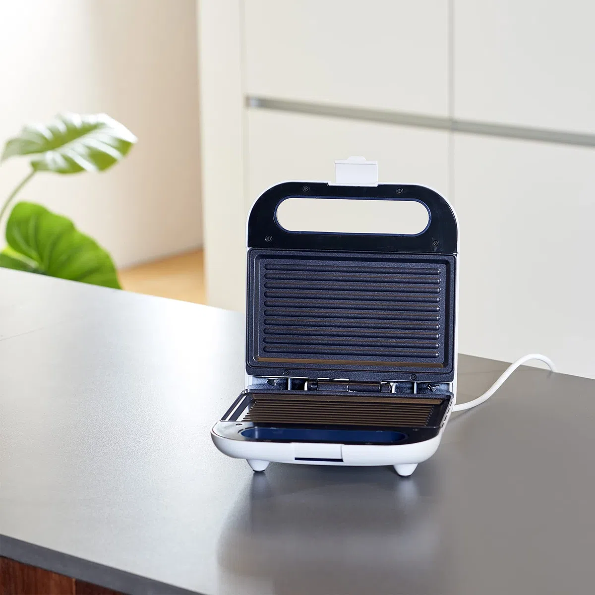 Taurus Phoenix Luxe Tostiera Grill compatta, 800 W, Plastica, Grigio