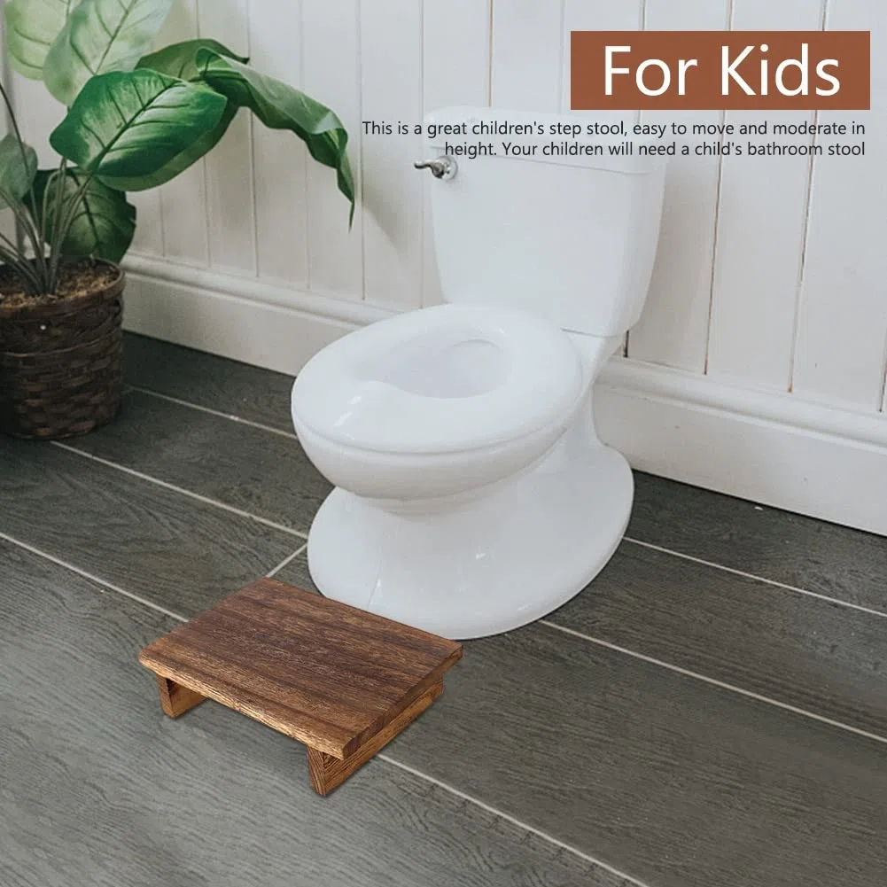 Sgabello In Legno Per Adulti E Bambini, Sgabello Da Letto Per Letti Alti, Cucina, Bagno, Soggiorno, Poggiapiedi, Colore Del Legno