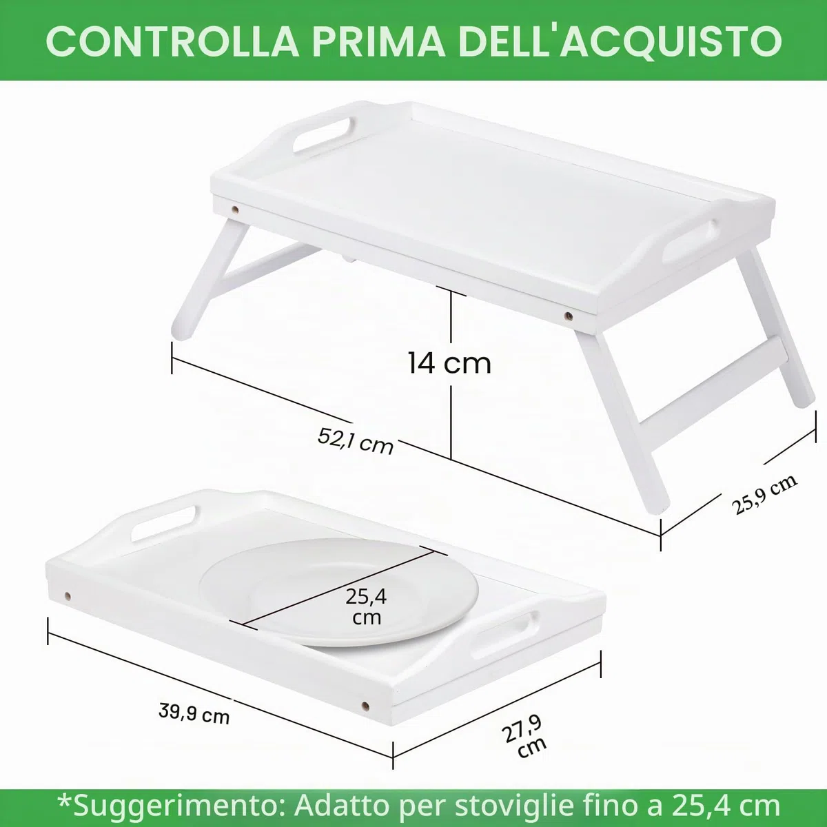 Vassoio da letto, gambe pieghevoli con manici, vassoio per la colazione per divano, cibo, disegno, piatti, bambù, vassoio da portata, grembo, scrivania, vassoio per snack