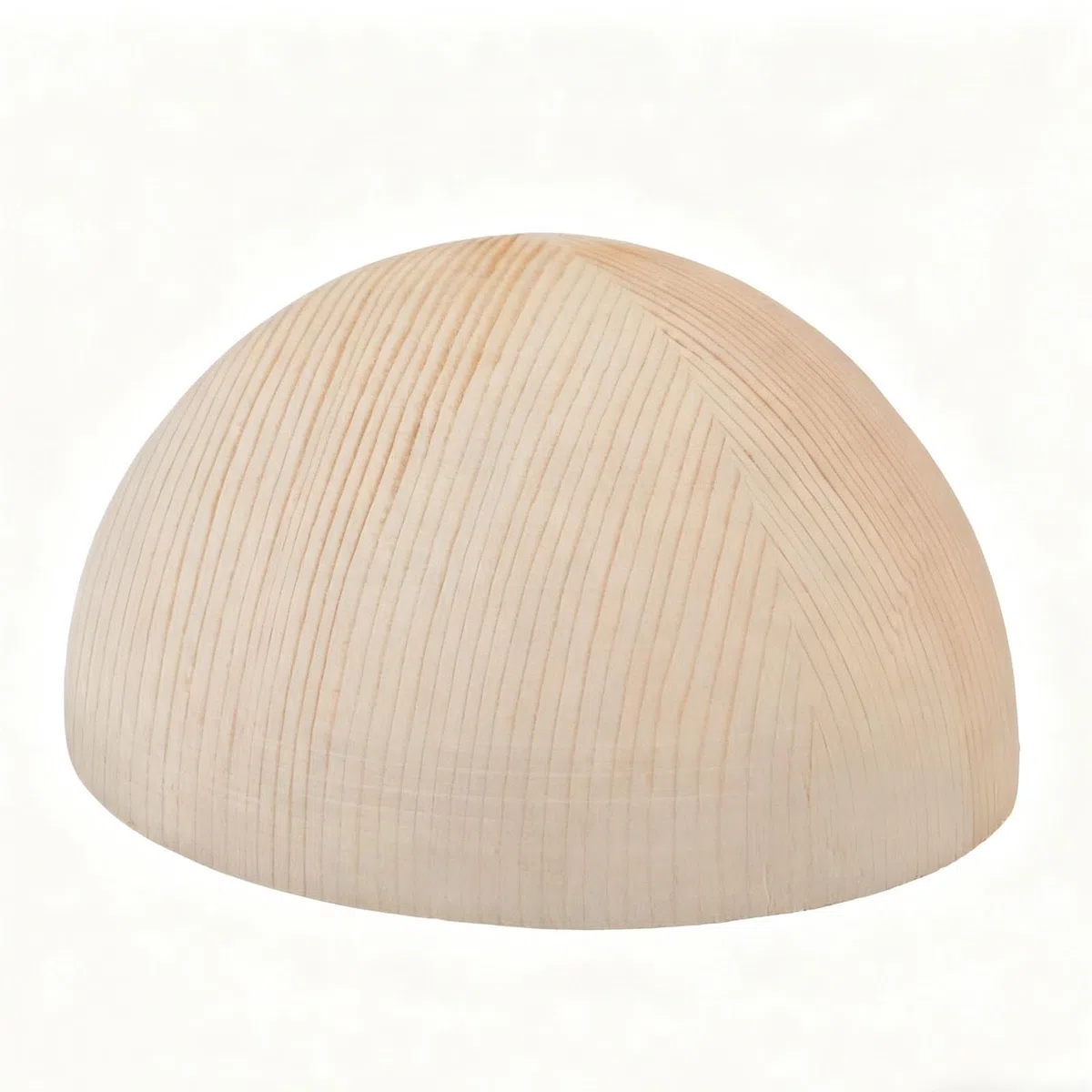 Non Finita Naturale Palle di Legno semicircolare di Pino, Mezze Sfere di Legno, Sfera in Legno Massiccio per Artigianato, per Decorazioni e Giocattoli Fai da Te(Size:18cm（1pcs）)