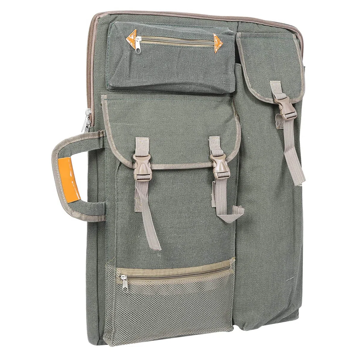 Borsa da Artista Multifunzionale in Tela Impermeabile - Forniture Artistiche Con Lavagna per Schizzi e Disegno - Spazio per Pittura (Grey)