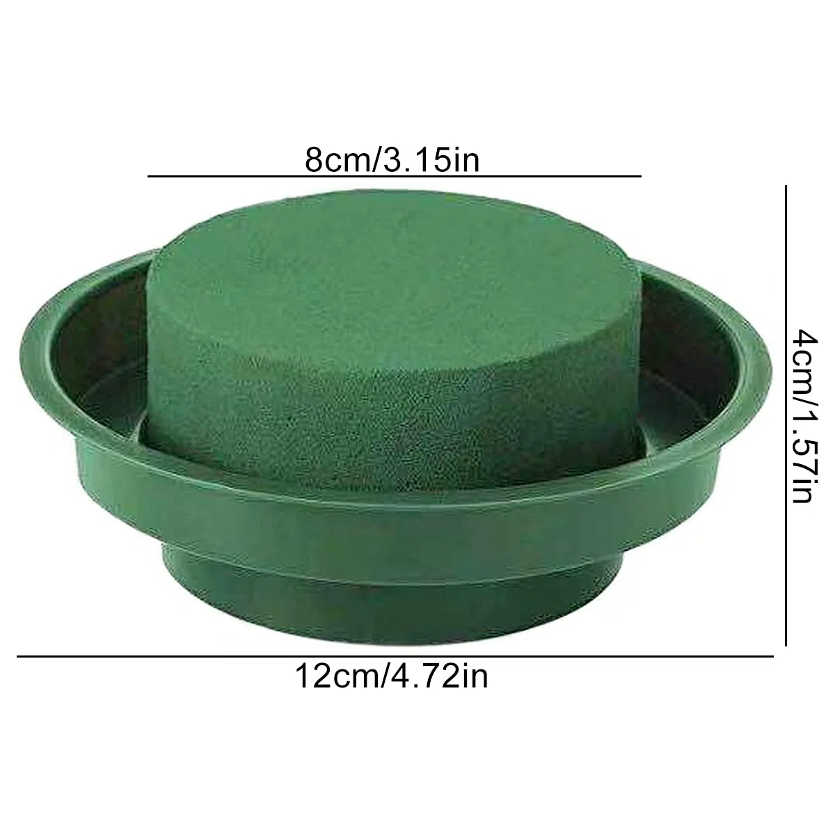 Schiuma Floreale Rotonda, 8 Pezzi Verde Secco Floreale Schiuma Con Ciotola Kit Di Composizioni Floreali Fai Date per Fiori Artigianato Decorazione di Nozze Forniture