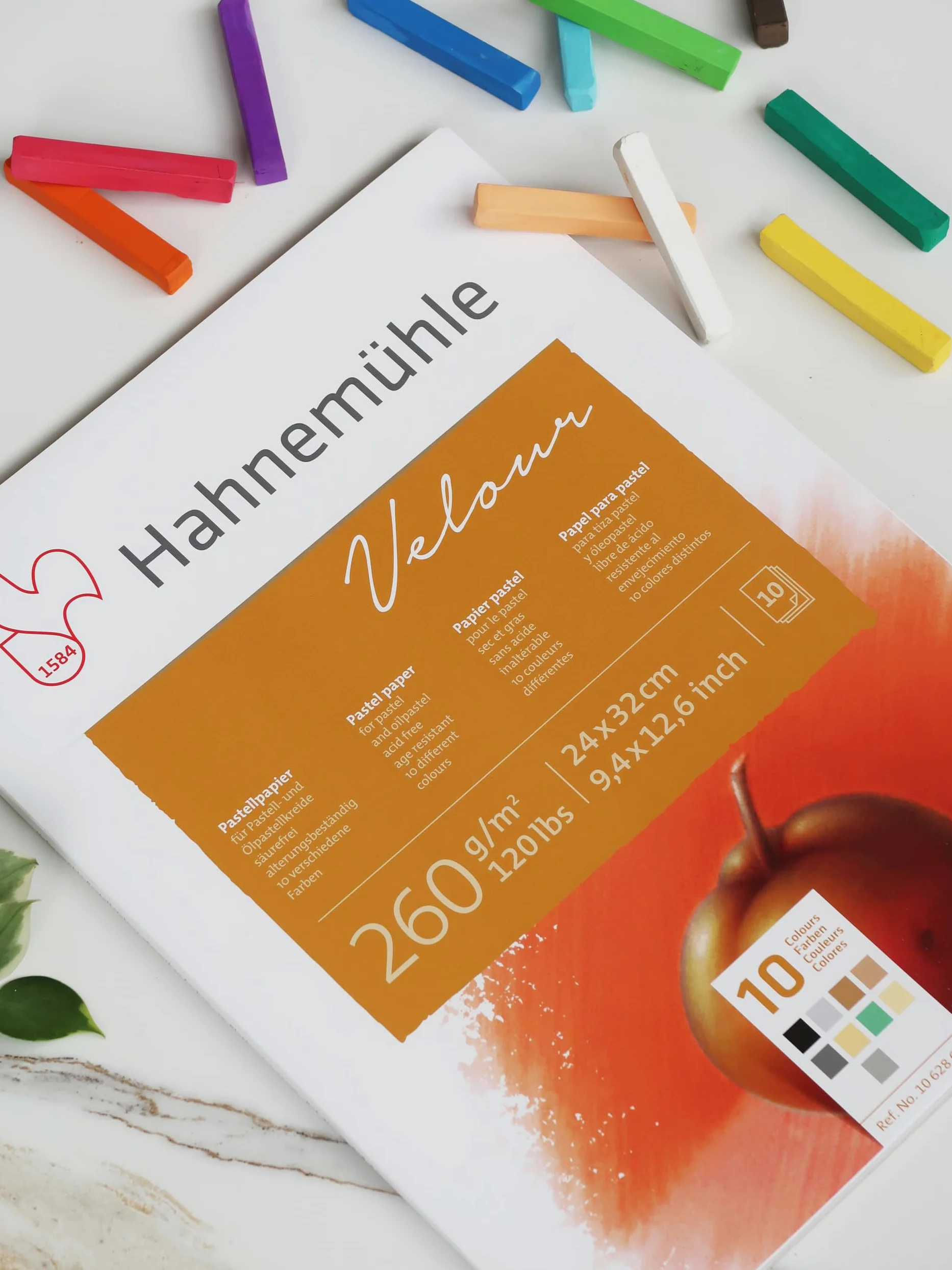 Hahnemuhle : Velour - Carta per pastelli, 24 x 32 cm, 260 g/m²