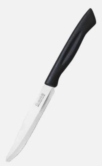 Marietti 27TP - Coltello bistecca dentata cm 11.5 linea Top - Nero - blister 6 pz