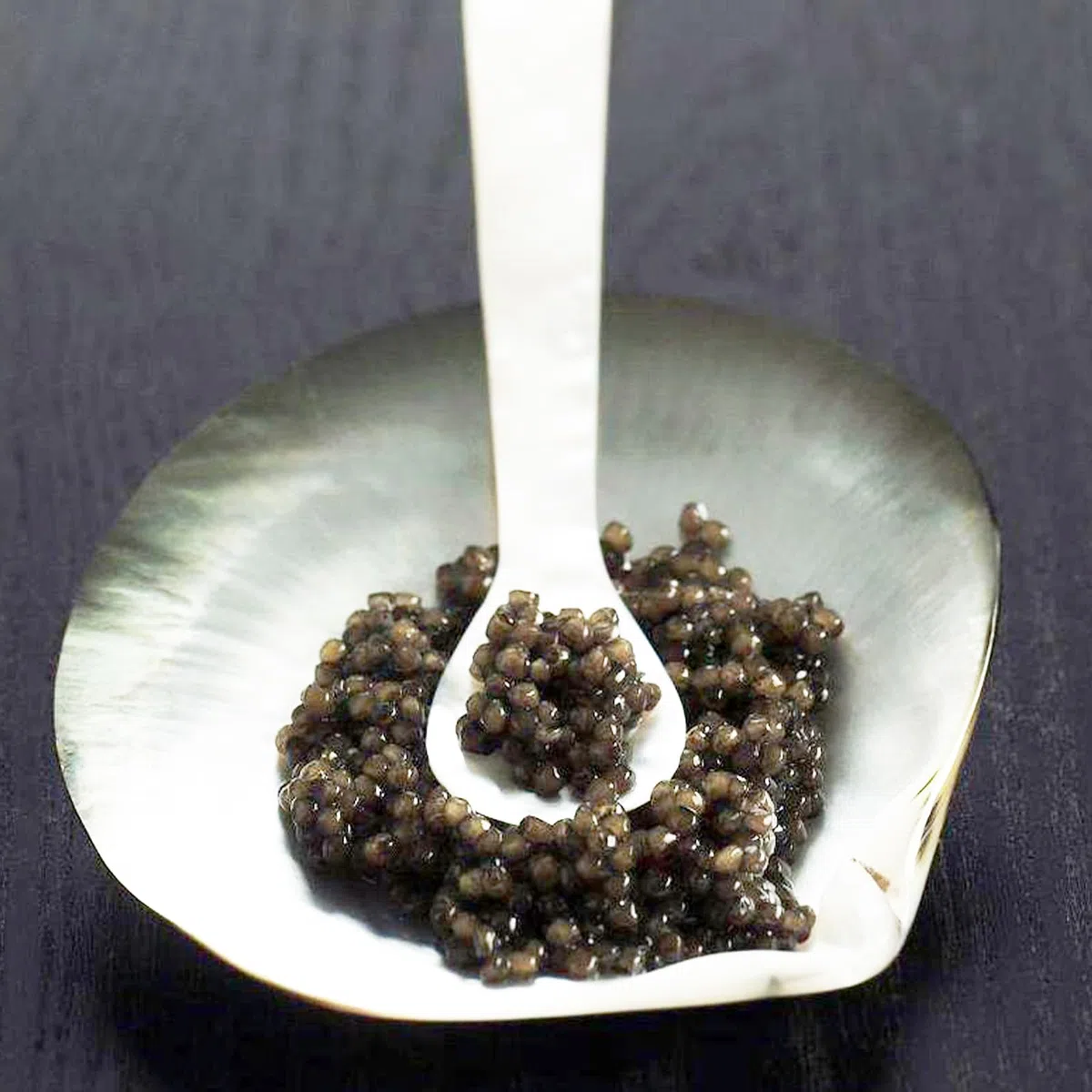 Set da portata per caviale, cucchiaini da caviale, in madreperla, con confezione regalo, per servire uova di caviale e dessert