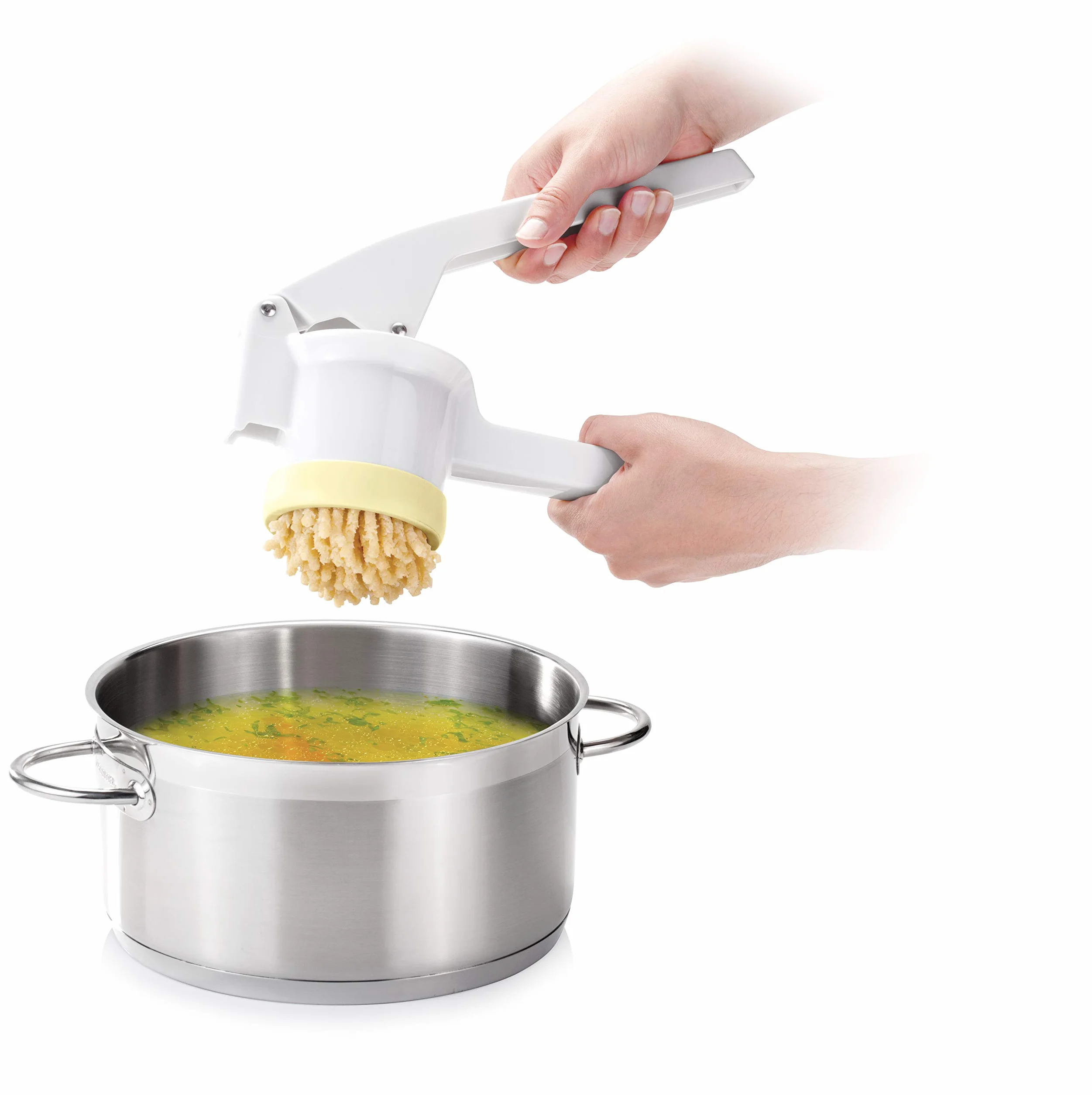Tescoma 643568 Handy Schiacciapatate/Passatelli, Plastica, Bianco, 35 x 16.5 x 10.3 cm