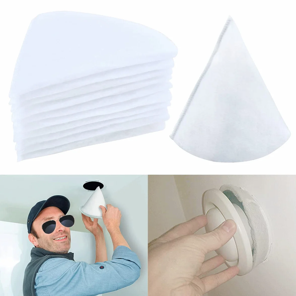 Set di Filtri a Cono OTYMIOW - Filtro Conico DN 125 G4 per Impianto di Ventilazione, Compatibile con Zehnder, Helios, Vallant, Maico, Pluggi