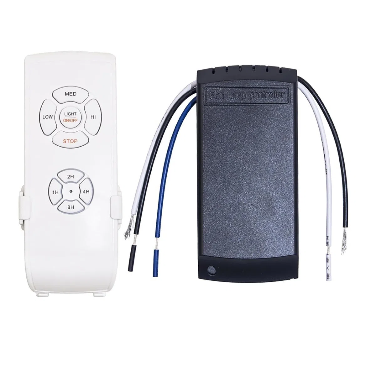 Kit di controllo remoto wireless intelligente, progettato specificamente per ventilatori da soffitto con motore CA e apparecchi di illuminazione Ideale per casa, ufficio, hotel, ristoranti e showroom