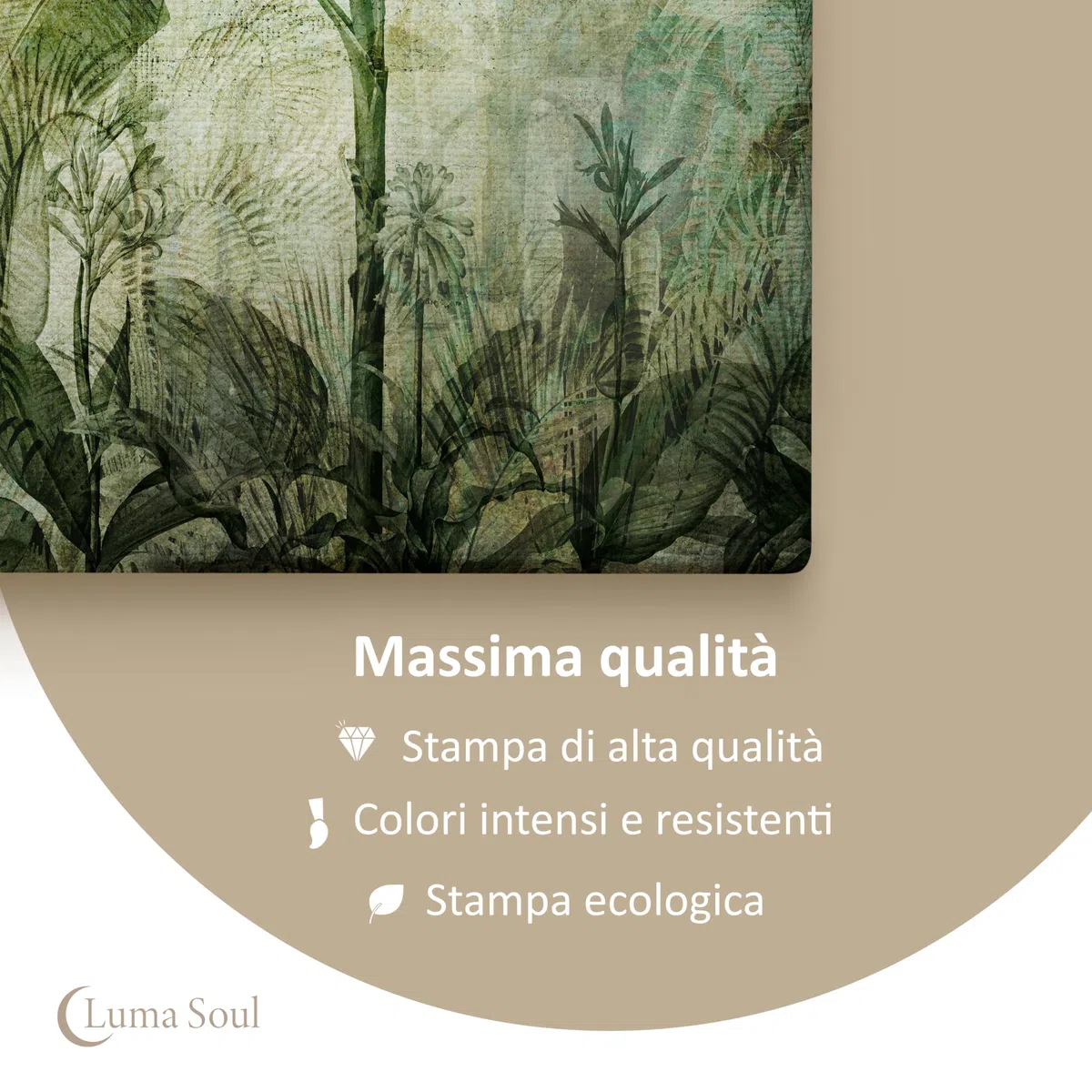 LUMASOUL Quadri Moderni Soggiorno - Quadri Camera da Letto Motivo Natura - Poster da parete con cornice in legno e telaio - Stampe da Parete 120x80 cm Banksy