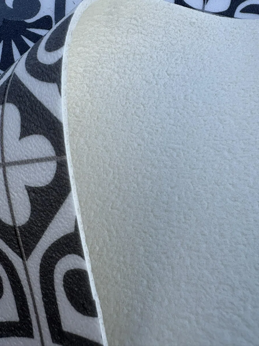 Passatoia Per Cucina In Vinile | Tappeto in PVC Lavabile | Runner Aderente e Robusto | Largo 50 cm | Mattonelle Azulejo Cementine (cm_50_x_120, Azulejo Grigio)