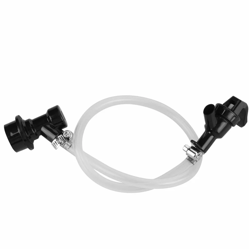 SEAFRONT Beer Tap, Linea Birra con Rubinetto per Picnic per Feste e Blocco Palla per Scollegare Il Barilotto di Birra Trasparente(50 cm/18 inch)