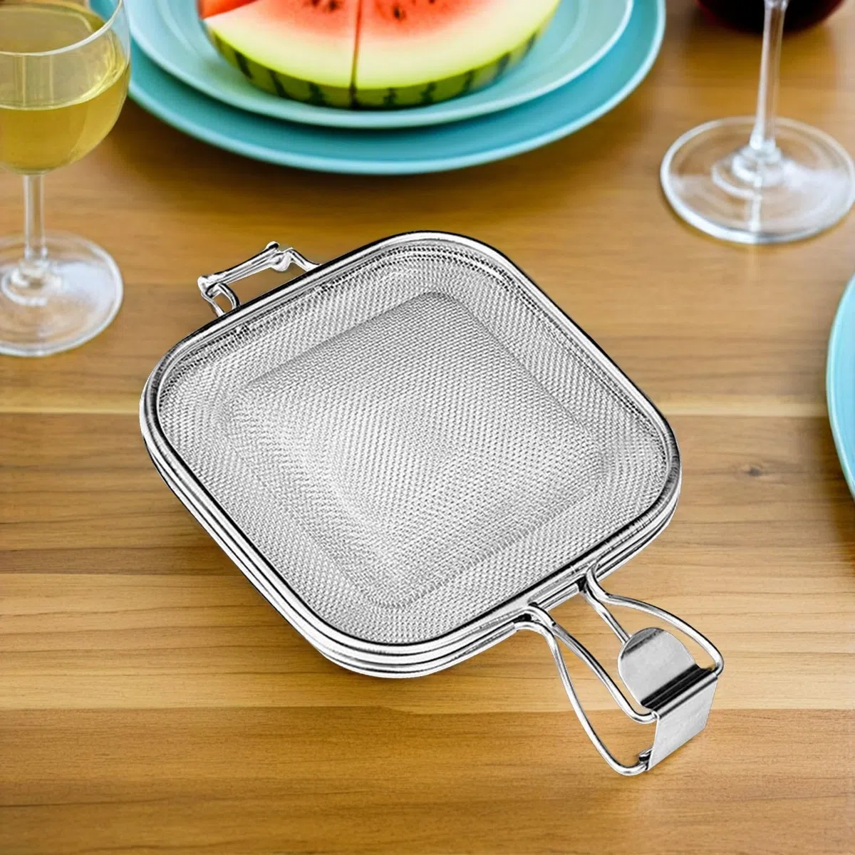 Pinze Toast per Forno Clip di Pane Multiuso 10.4X6.3X1.4 Pollici Design Vuoto per Circolazione Aria Perfette per Cottura Panini in Forno e Griglia