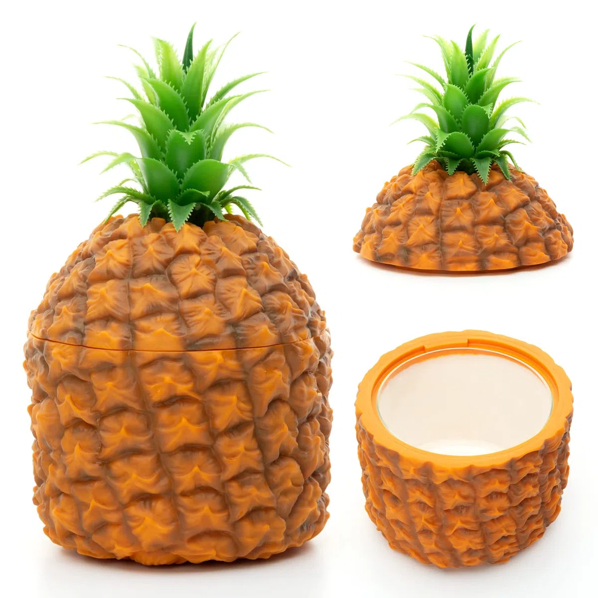 Ckb Ltd® retro ananas secchiello per il ghiaccio isolato 1500 ml vintage Hawaiian frutta centrotavola a tema - used to chill bottiglie può essere utilizzato anche per polpa di frutta dolci e più