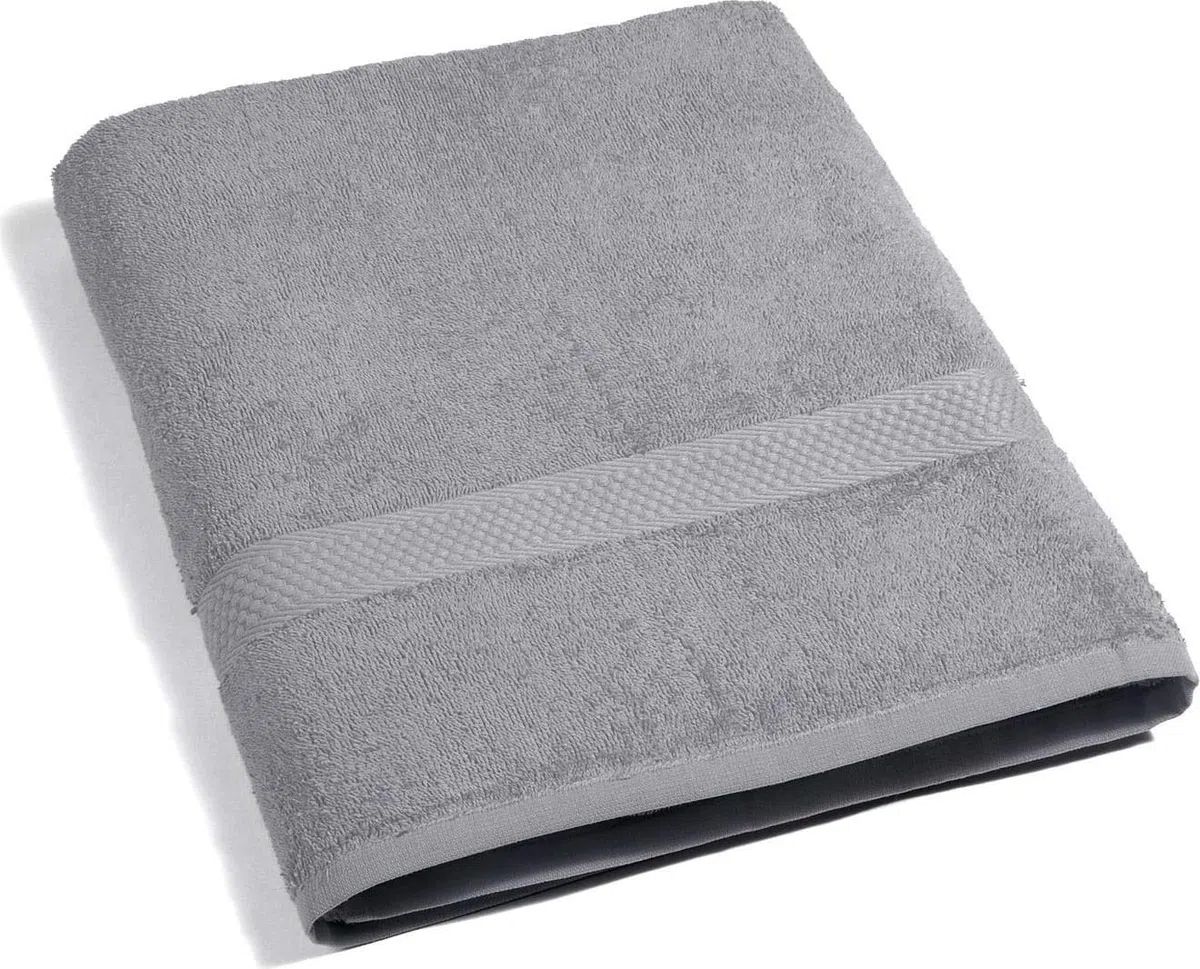 Caleffi - Telo Doccia, 100% Cotone Idrofilo, 100x150 cm, Colore Perla, Modello Minorca