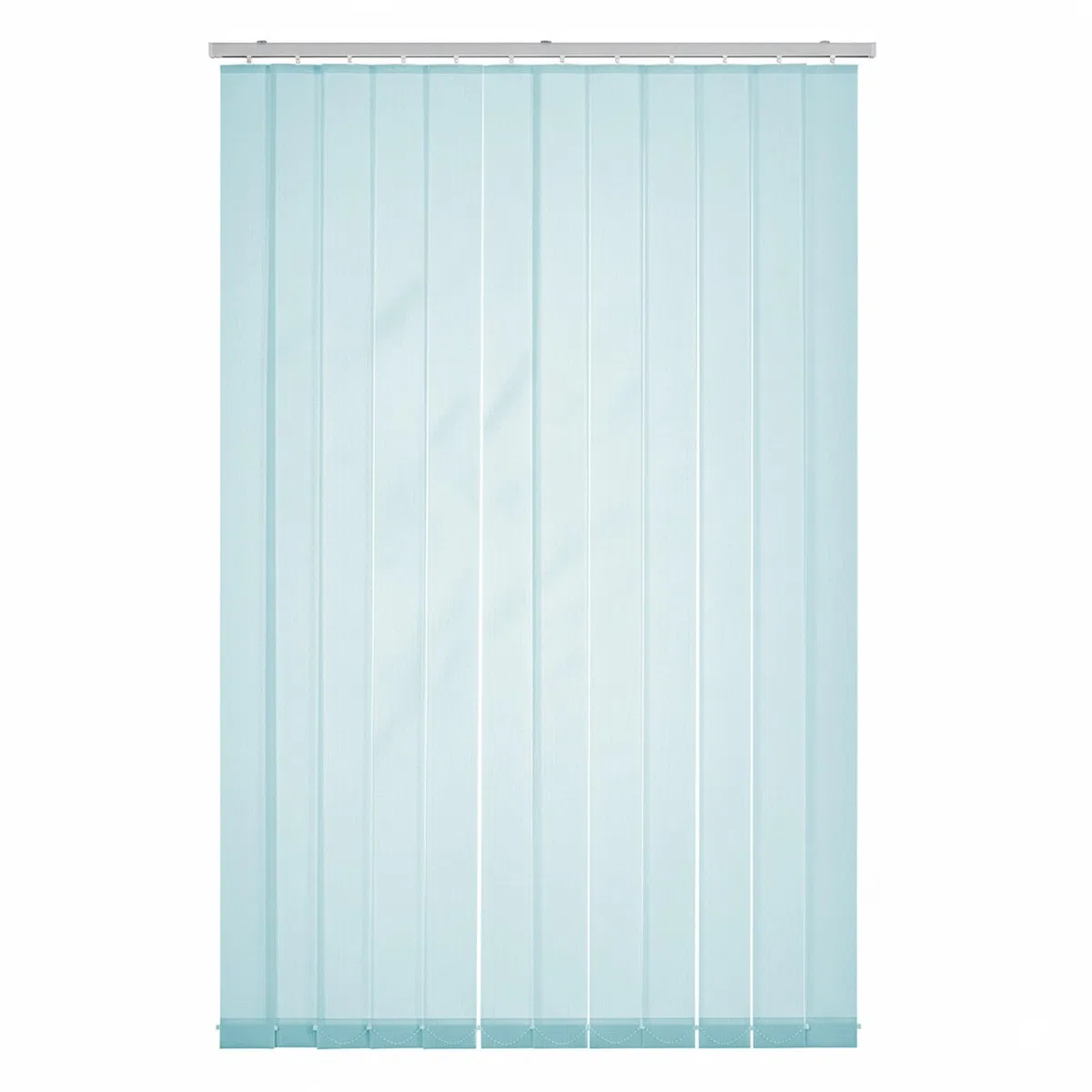 Tenda a Strisce Verticali con Bande in Tessuto da 97mm, Oscurante Verticale Veneziane, Tende Verticali Scorrevoli for Postazioni di Lavoro in Ufficio e for la Casa(Azzurro,W100xH180cm)