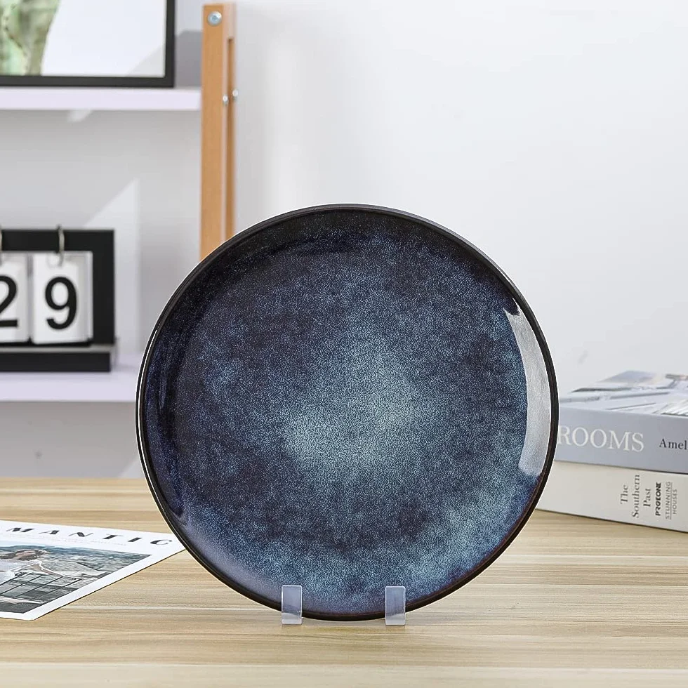 Supporti per Piatti da Esposizione - Cavalletti in Plastica per Piatti Decorativi, Cornici Foto, Dischi in Vinile e Tablet - Ideali per Arte da Tavolo - Altezza 15,2 cm - Trasparente (6 Pezzi)