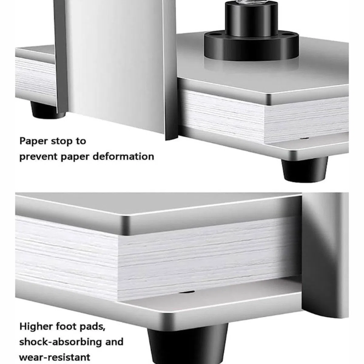 Pressa Manuale per Carta per Carta in Formato A4/3 Appiattitrice, Pressa per legatoria, Pressa Manuale per Carta a Pressione da 1500 kg (3306 libbre),A4